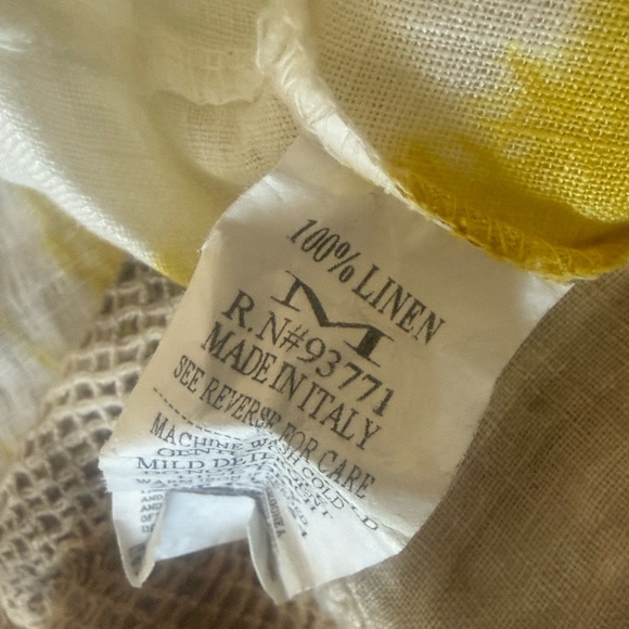 BELLE FRANCE NWOT BLUE tie-dye hi/ low pop over tunic blouse - Picture 8 of 8